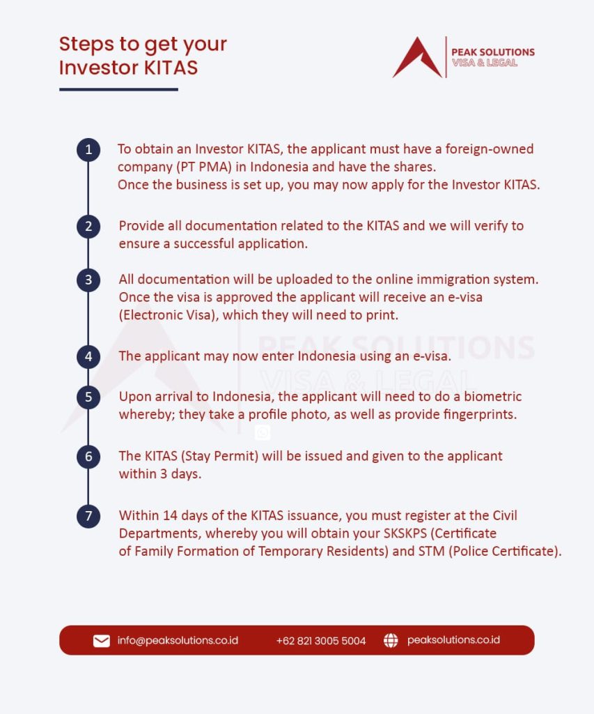Immigration Consultation - E28A Investor KITAS